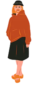 Image of a standing woman