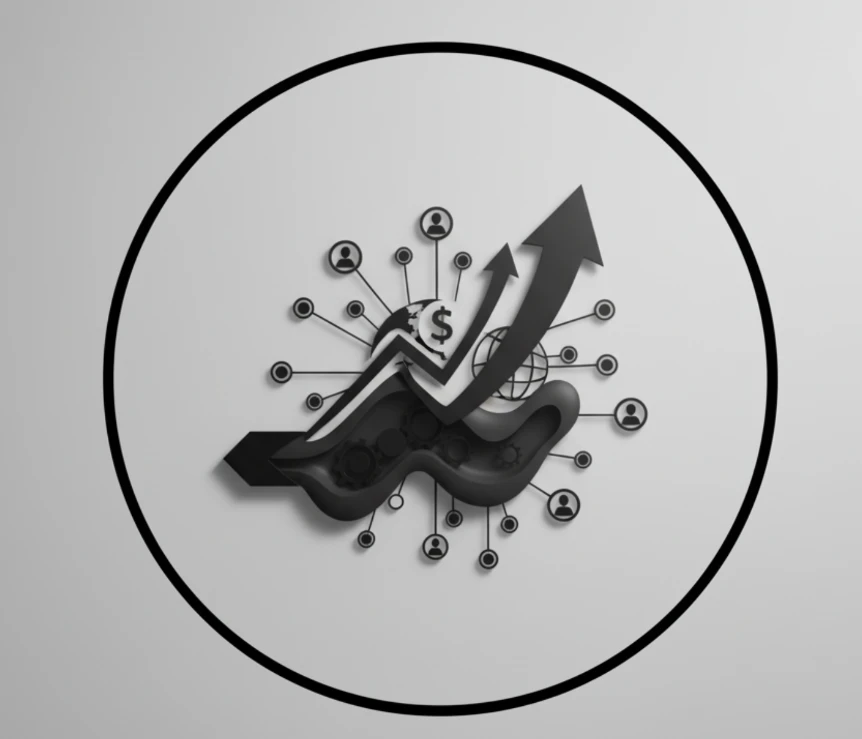 Digital marketing and SEO services dashboard showing analytics and growth metrics