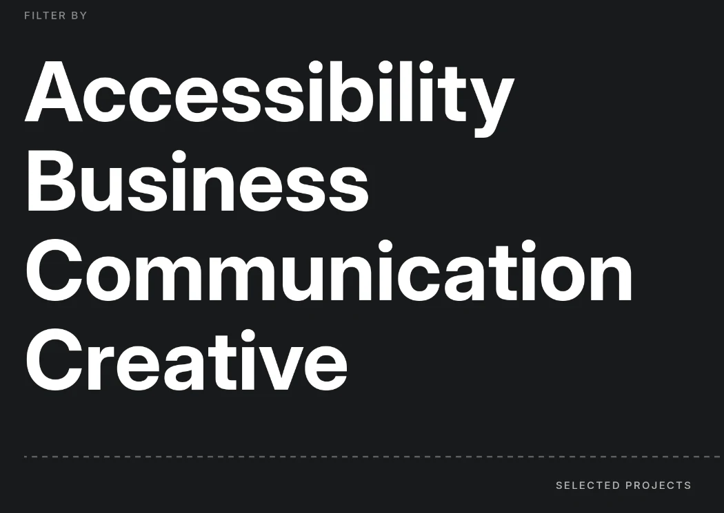Concept Studio Showcase UI/UX design and web development showing modern interface and interactions