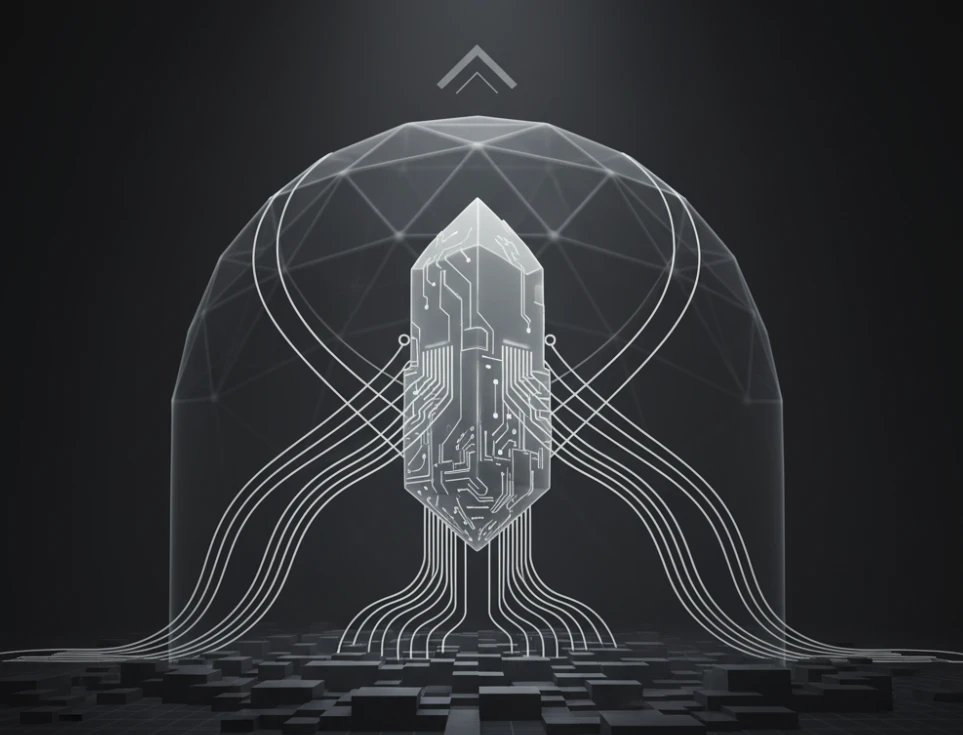 Modern technology and innovation concept with futuristic digital interface